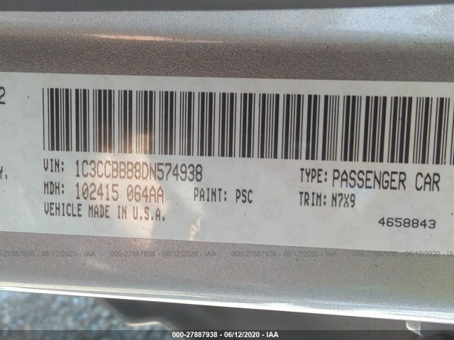 Photo 8 VIN: 1C3CCBBB8DN574938 - CHRYSLER 200 