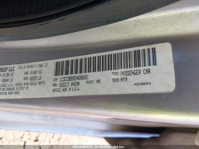 Photo 8 VIN: 1C3CCBBB9DN696031 - CHRYSLER 200 