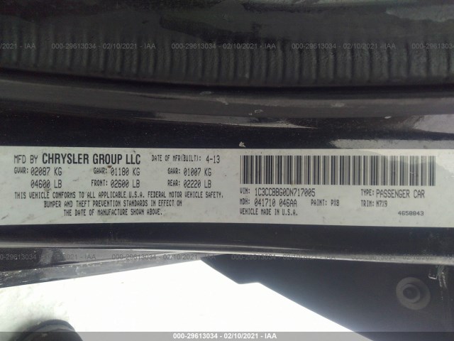 Photo 8 VIN: 1C3CCBBG0DN717005 - CHRYSLER 200 