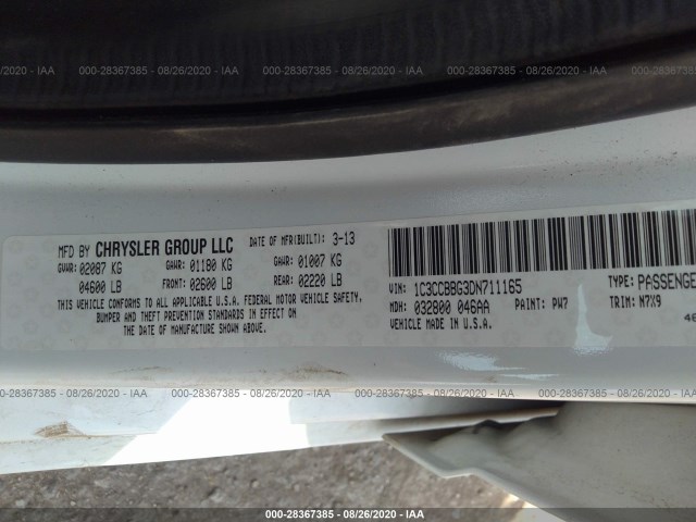 Photo 8 VIN: 1C3CCBBG3DN711165 - CHRYSLER 200 