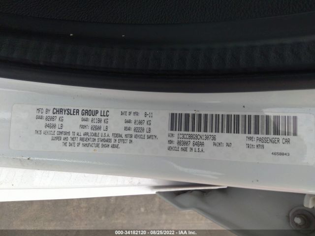 Photo 8 VIN: 1C3CCBBG9CN130736 - CHRYSLER 200 