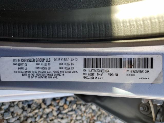 Photo 12 VIN: 1C3CCBCB7CN283974 - CHRYSLER 200 