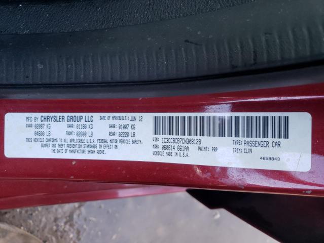 Photo 9 VIN: 1C3CCBCB7CN308128 - CHRYSLER 200 LIMITE 