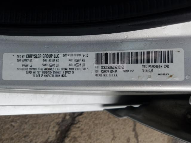 Photo 9 VIN: 1C3CCBCB9CN230161 - CHRYSLER 200 LIMITE 