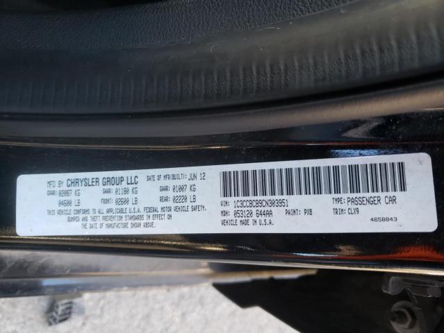 Photo 9 VIN: 1C3CCBCB9CN303951 - CHRYSLER 200 LIMITE 