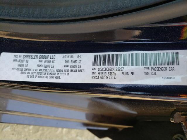 Photo 9 VIN: 1C3CCBCG0CN109207 - CHRYSLER 200 LIMITE 