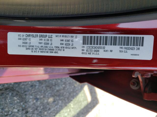 Photo 9 VIN: 1C3CCBCG0CN293192 - CHRYSLER 200 LIMITE 