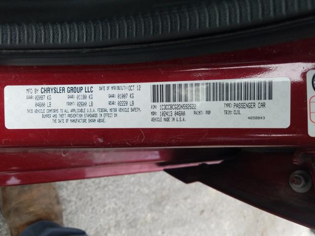 Photo 9 VIN: 1C3CCBCG2DN592622 - CHRYSLER 200 LIMITE 