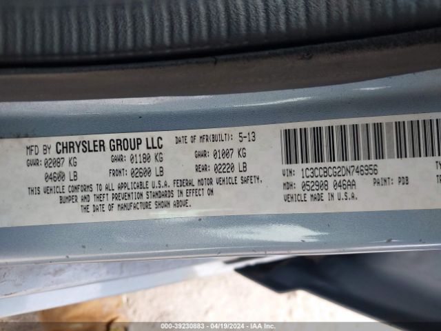 Photo 8 VIN: 1C3CCBCG2DN746956 - CHRYSLER 200 