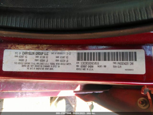 Photo 8 VIN: 1C3CCBCG3CN210516 - CHRYSLER 200 