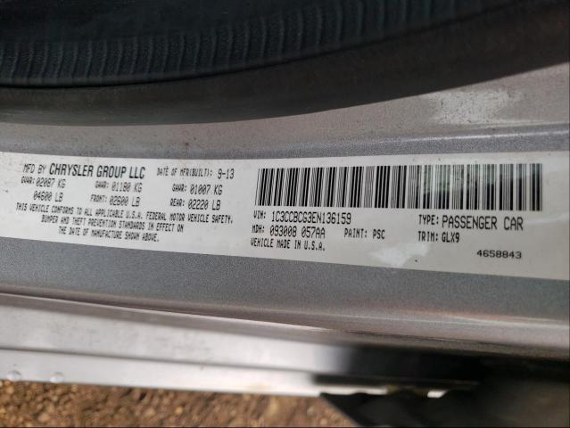 Photo 9 VIN: 1C3CCBCG3EN136159 - CHRYSLER 200 LIMITE 