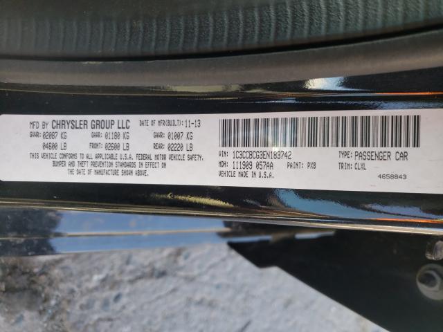 Photo 9 VIN: 1C3CCBCG3EN183742 - CHRYSLER 200 LIMITE 