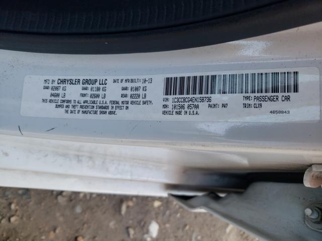 Photo 9 VIN: 1C3CCBCG4EN158736 - CHRYSLER 200 LIMITE 