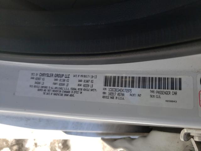 Photo 9 VIN: 1C3CCBCG4EN172975 - CHRYSLER 200 LIMITE 