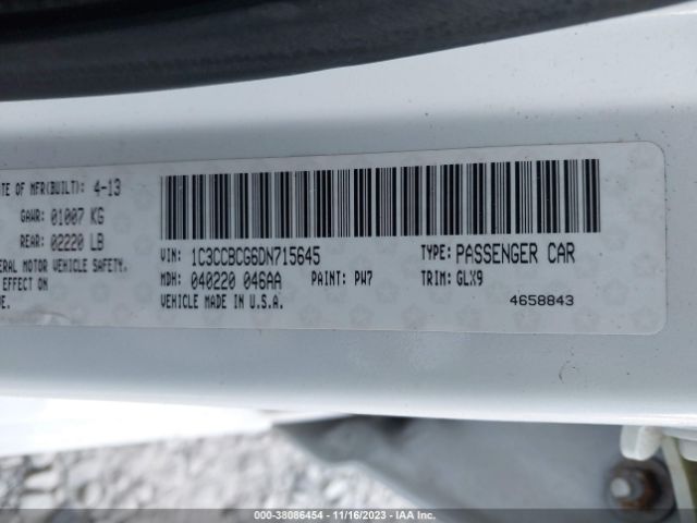 Photo 8 VIN: 1C3CCBCG6DN715645 - CHRYSLER 200 