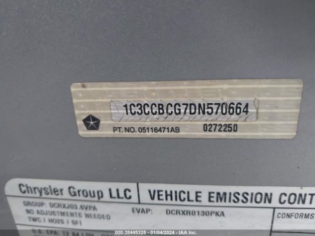 Photo 8 VIN: 1C3CCBCG7DN570664 - CHRYSLER 200 