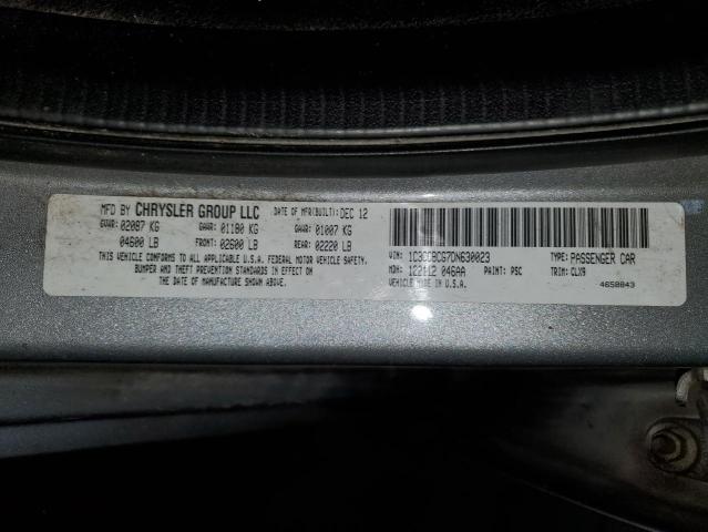 Photo 12 VIN: 1C3CCBCG7DN630023 - CHRYSLER 200 LIMITE 