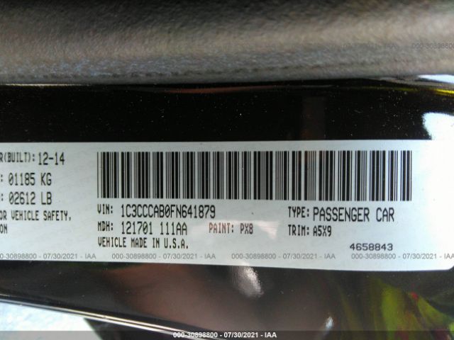 Photo 8 VIN: 1C3CCCAB0FN641879 - CHRYSLER 200 