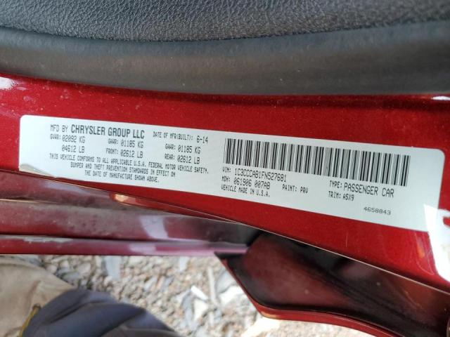 Photo 9 VIN: 1C3CCCAB1FN527681 - CHRYSLER 200 LIMITE 