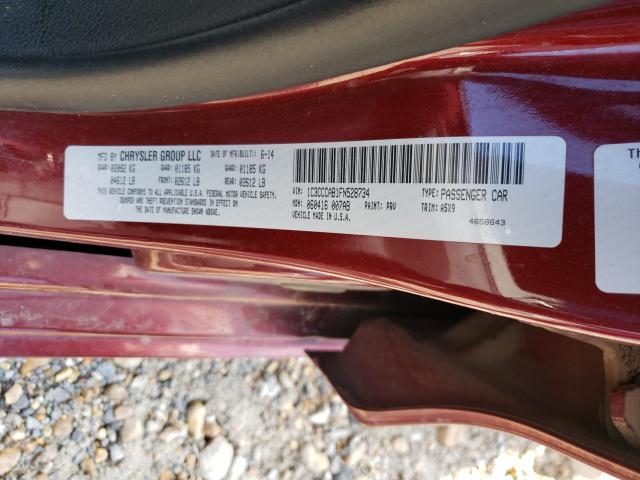 Photo 9 VIN: 1C3CCCAB1FN528734 - CHRYSLER 200 LIMITE 