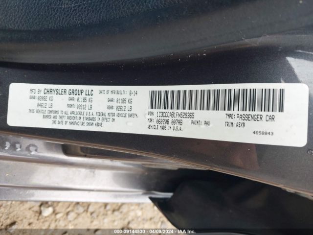 Photo 8 VIN: 1C3CCCAB1FN529365 - CHRYSLER 200 