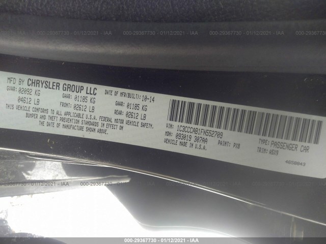 Photo 8 VIN: 1C3CCCAB1FN552709 - CHRYSLER 200 