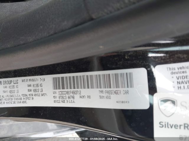 Photo 8 VIN: 1C3CCCAB1FN563712 - CHRYSLER 200 