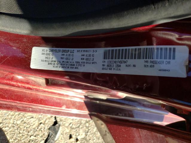 Photo 9 VIN: 1C3CCCAB1FN567047 - CHRYSLER 200 LIMITE 