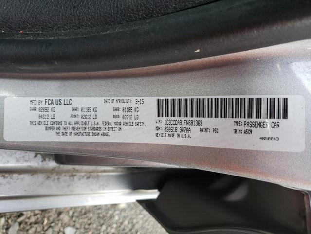 Photo 12 VIN: 1C3CCCAB1FN681369 - CHRYSLER 200 LIMITE 