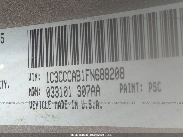 Photo 8 VIN: 1C3CCCAB1FN688208 - CHRYSLER 200 