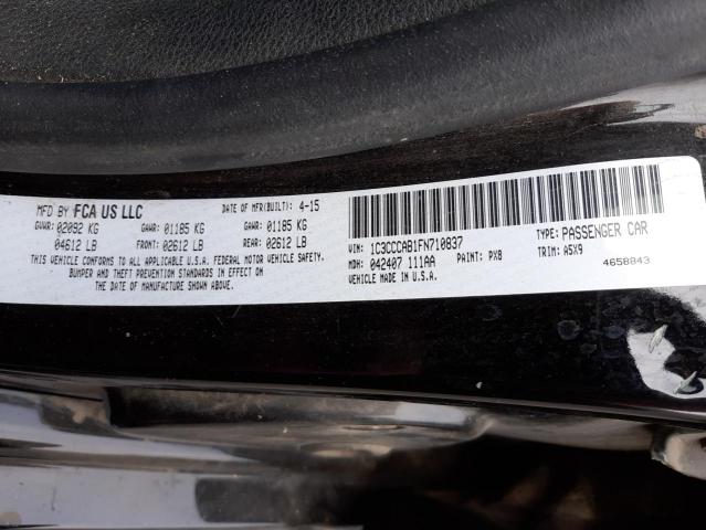 Photo 9 VIN: 1C3CCCAB1FN710837 - CHRYSLER 200 LIMITE 