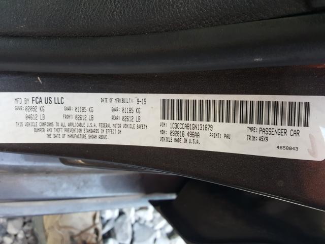 Photo 9 VIN: 1C3CCCAB1GN131879 - CHRYSLER 200 LIMITE 