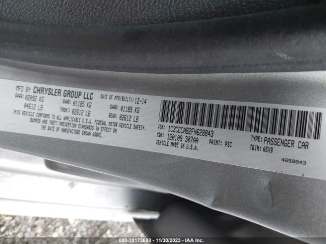 Photo 8 VIN: 1C3CCCAB2FN628843 - CHRYSLER 200 