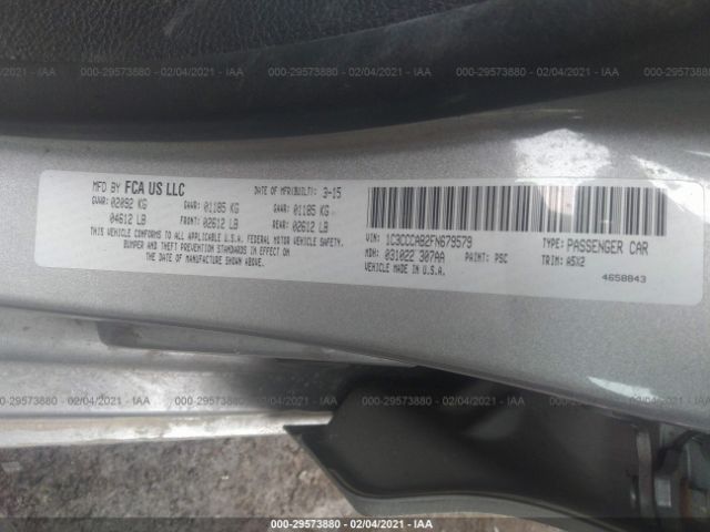 Photo 8 VIN: 1C3CCCAB2FN679579 - CHRYSLER 200 