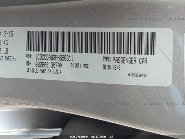 Photo 8 VIN: 1C3CCCAB2FN696611 - CHRYSLER 200 