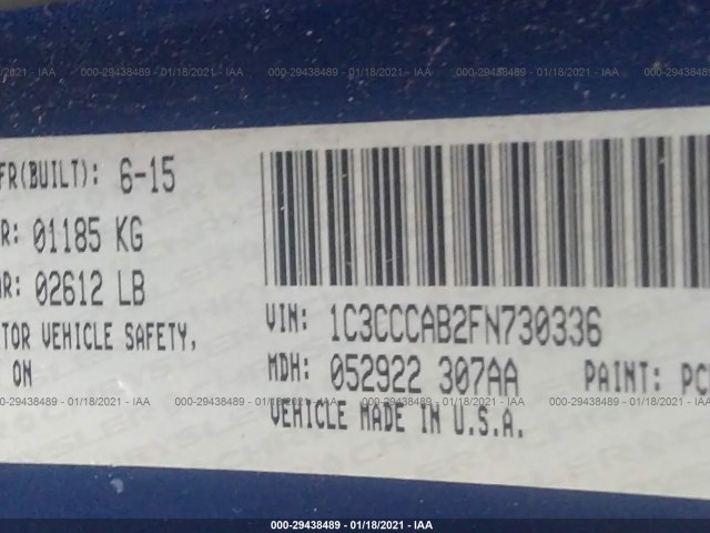 Photo 8 VIN: 1C3CCCAB2FN730336 - CHRYSLER 200 