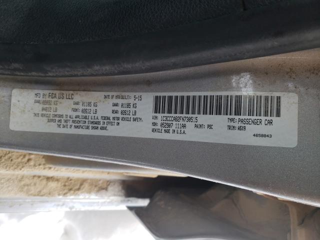 Photo 9 VIN: 1C3CCCAB2FN730515 - CHRYSLER 200 LIMITE 