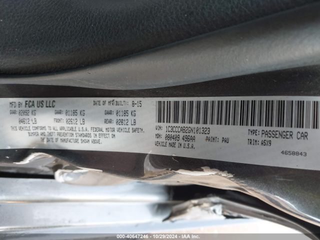 Photo 8 VIN: 1C3CCCAB2GN101323 - CHRYSLER 200 