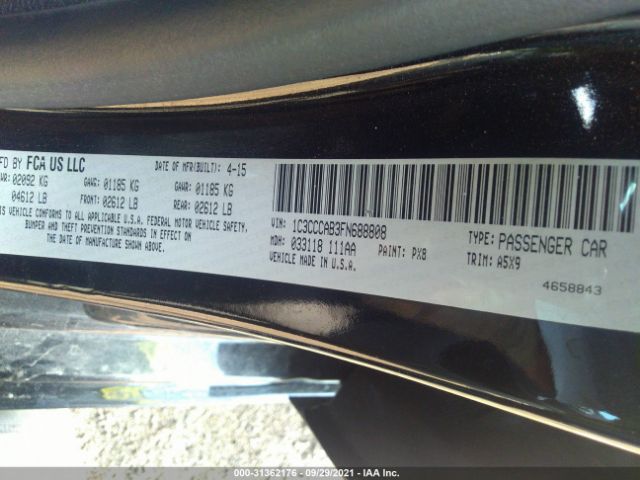 Photo 8 VIN: 1C3CCCAB3FN688808 - CHRYSLER 200 