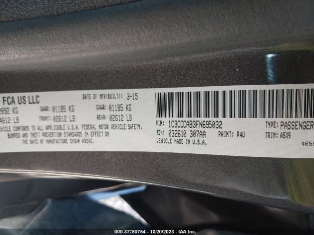 Photo 8 VIN: 1C3CCCAB3FN695032 - CHRYSLER 200 