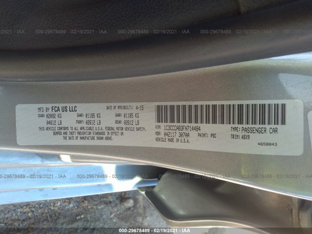 Photo 8 VIN: 1C3CCCAB3FN714484 - CHRYSLER 200 