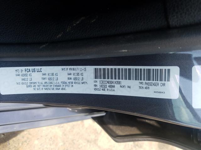 Photo 9 VIN: 1C3CCCAB3GN143581 - CHRYSLER 200 LIMITE 