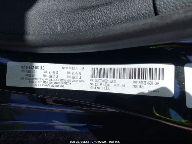 Photo 8 VIN: 1C3CCCAB3GN155021 - CHRYSLER 200 