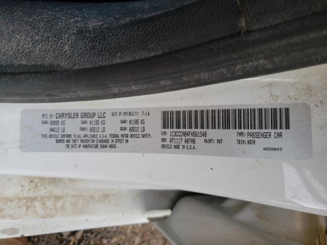 Photo 9 VIN: 1C3CCCAB4FN561548 - CHRYSLER 200 LIMITE 