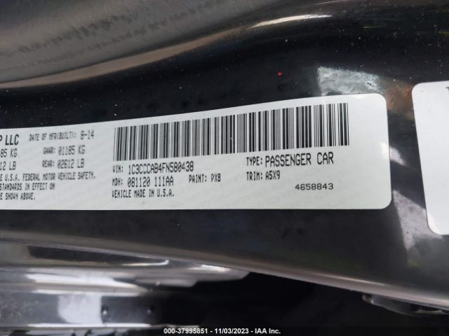 Photo 8 VIN: 1C3CCCAB4FN580438 - CHRYSLER 200 