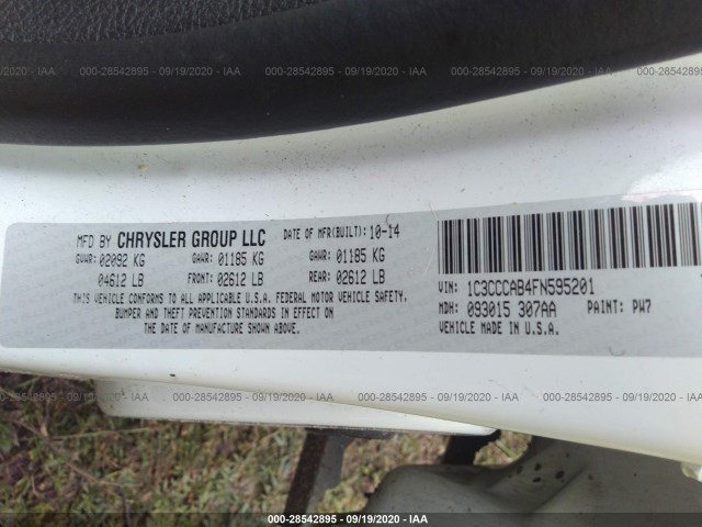 Photo 8 VIN: 1C3CCCAB4FN595201 - CHRYSLER 200 