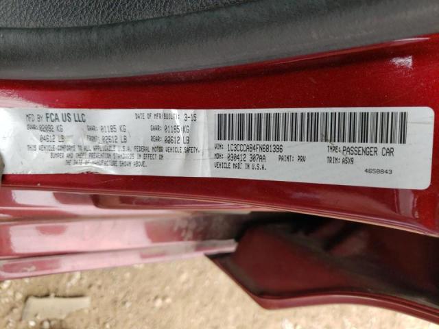 Photo 9 VIN: 1C3CCCAB4FN681396 - CHRYSLER 200 LIMITE 