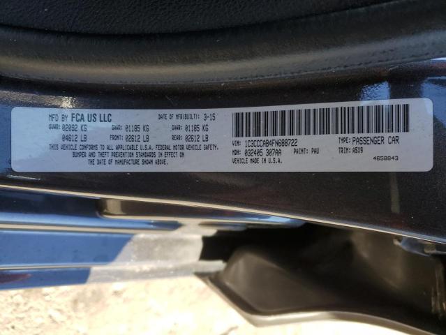 Photo 9 VIN: 1C3CCCAB4FN688722 - CHRYSLER 200 LIMITE 