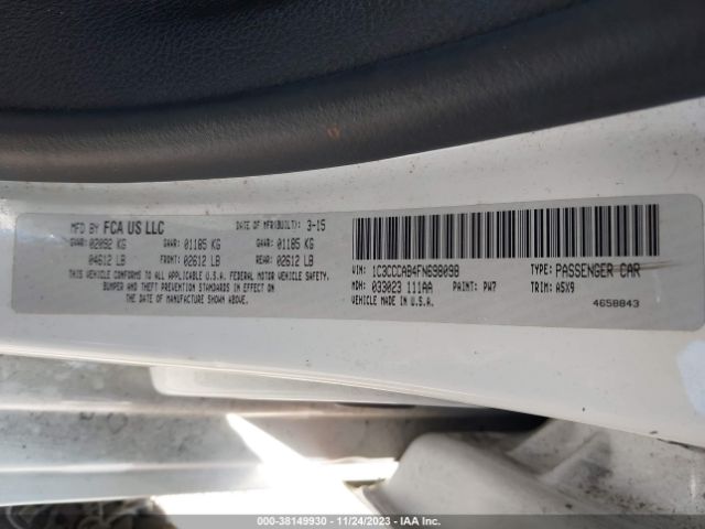 Photo 8 VIN: 1C3CCCAB4FN698098 - CHRYSLER 200 