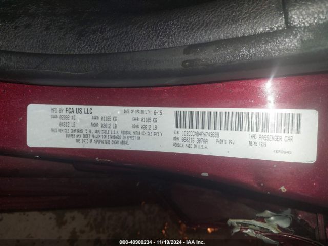 Photo 8 VIN: 1C3CCCAB4FN743699 - CHRYSLER 200 